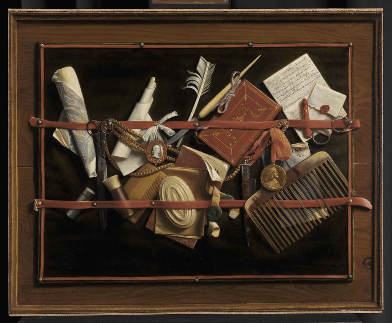 Samuel van Hoogstraten Trompe l'Oeil Still Life, 1666-1678