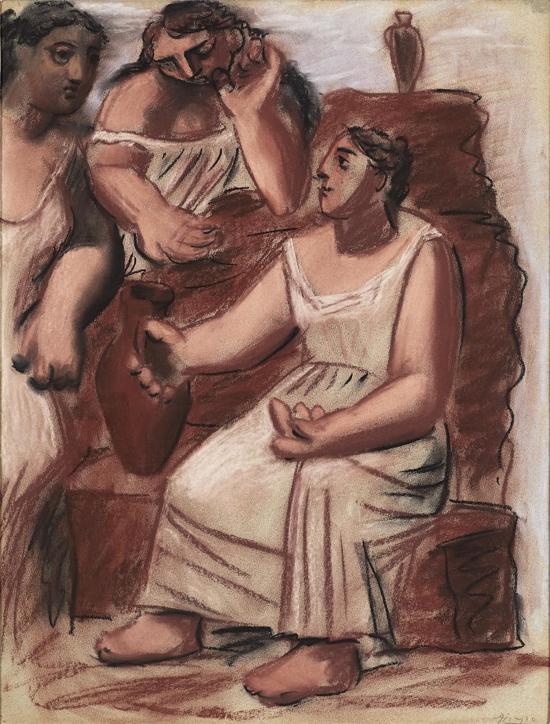 Pablo Picasso. Tres mujeres en la fuente, 1921