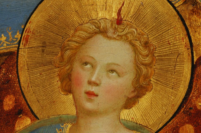 Detail of the face of one of the Angels 