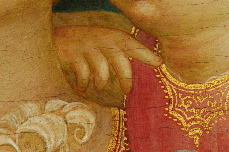 Detalle de la mano del Niño