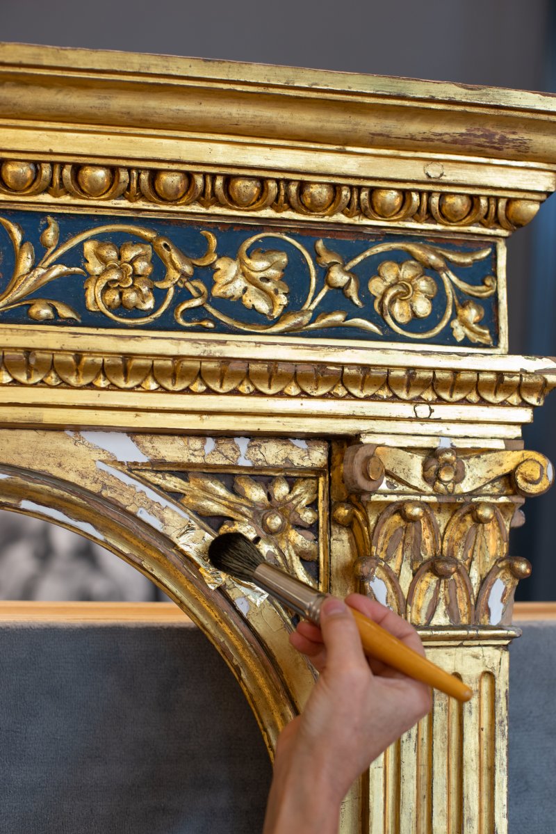 Detail of the frame restoration process 