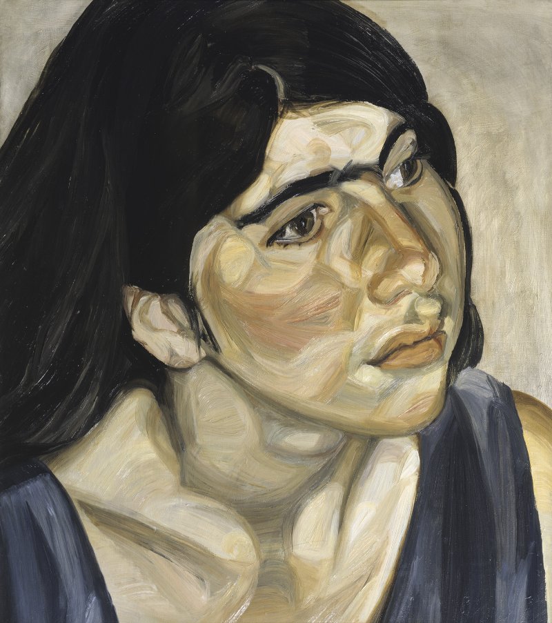 Lucian Freud. Head of a Girl, 1962