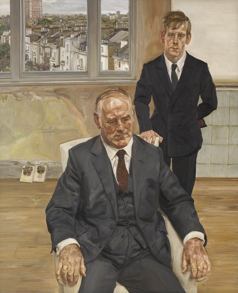 Lucian Freud.  Dos irlandeses en W11