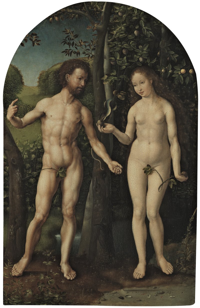 Adán y Eva. Jan  Gossaert