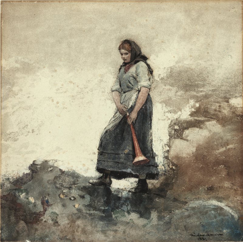 La hija del guardacostas. Winslow Homer