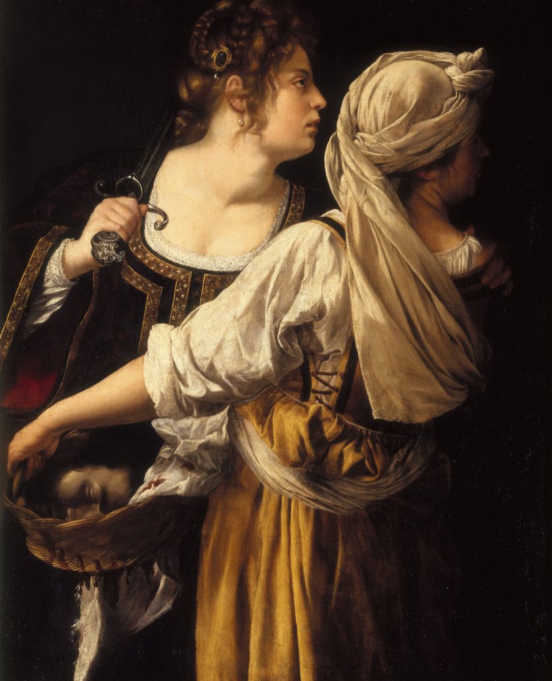 Artemisia Gentileschi. Judit y su criada