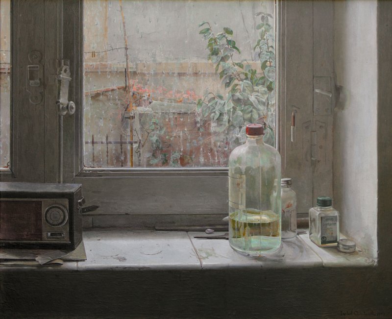 Isabel Quintanilla. Ventana con lluvia, 1970