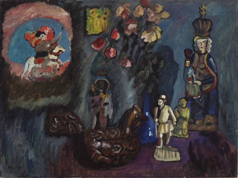 Gabriele Münter, Still Life with St. George, 1911