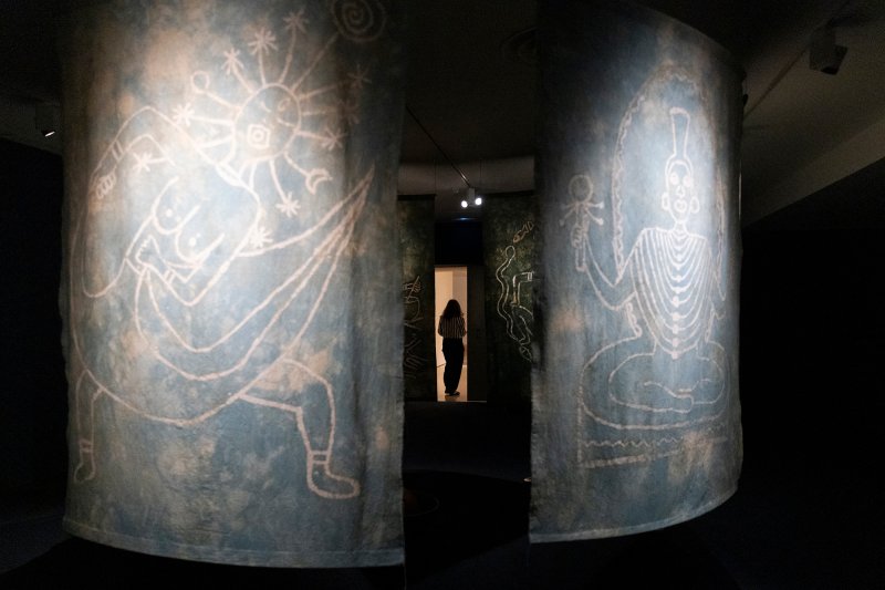 Installation view Tabita Rezaire. Calabash Nebula. Museo Nacional Thyssen-Bornemisza, Madrid