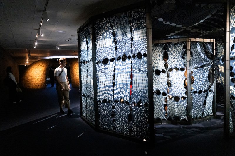 Installation view Tabita Rezaire. Calabash Nebula. Museo Nacional Thyssen-Bornemisza, Madrid