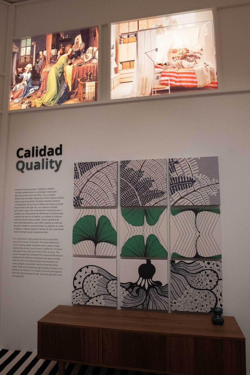 Sala de la exhibición IKEA y el arte del hogar. Diseño para un mejor día a día