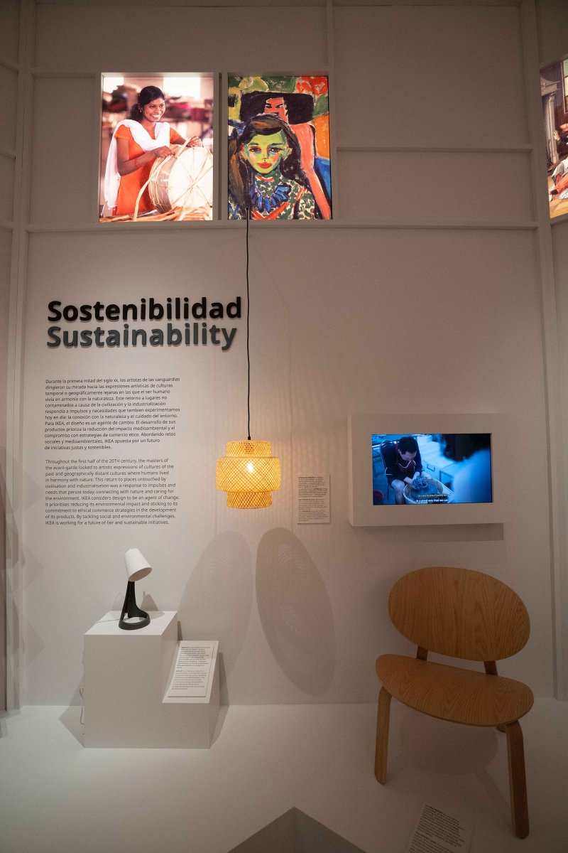 Sala de la exhibición IKEA y el arte del hogar. Diseño para un mejor día a día