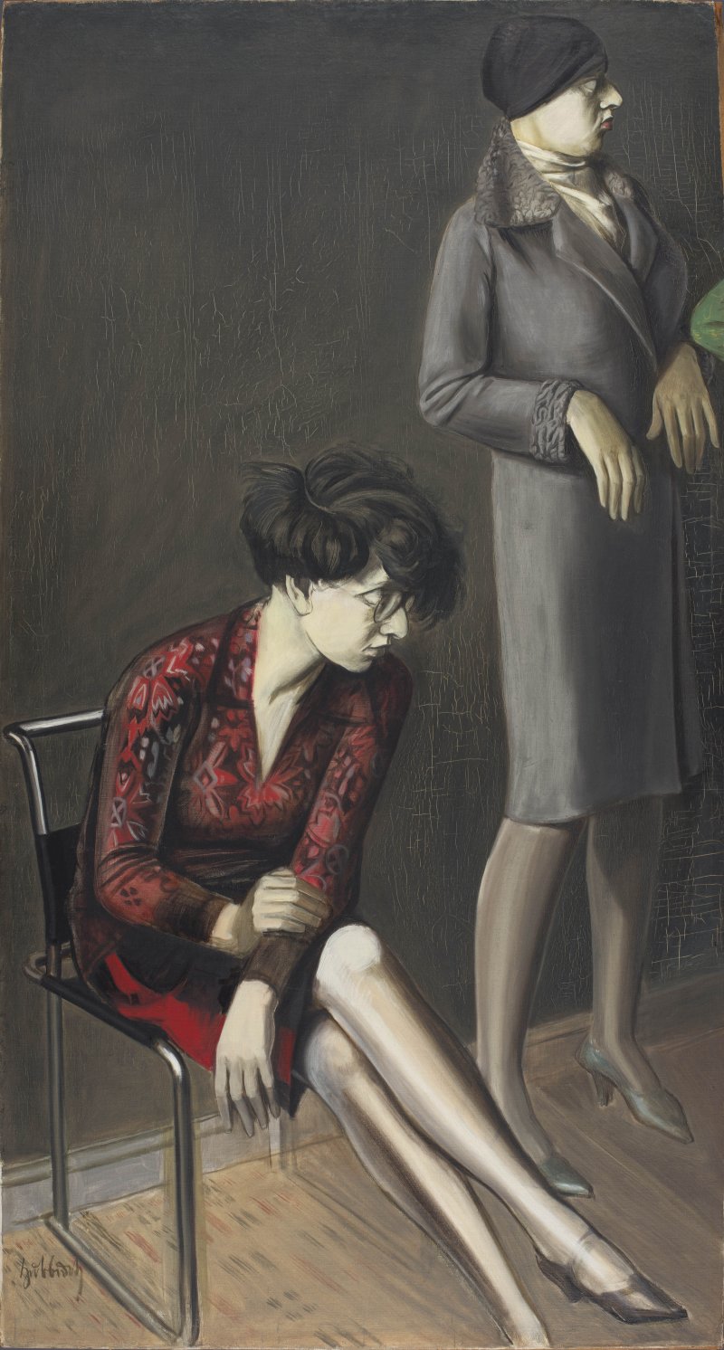 Doble retrato de Hilde II. Karl Hubbuch