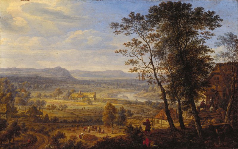 Herman Saftleven, Paisaje del Rin Herman Saftleven, Paisaje del Rin