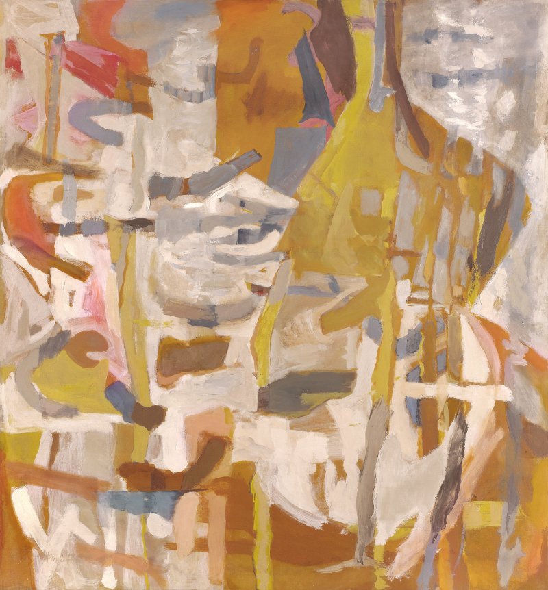 Perle Fine. Pintura n.º 56 (también titulada Amarillos lacerados), 1954 