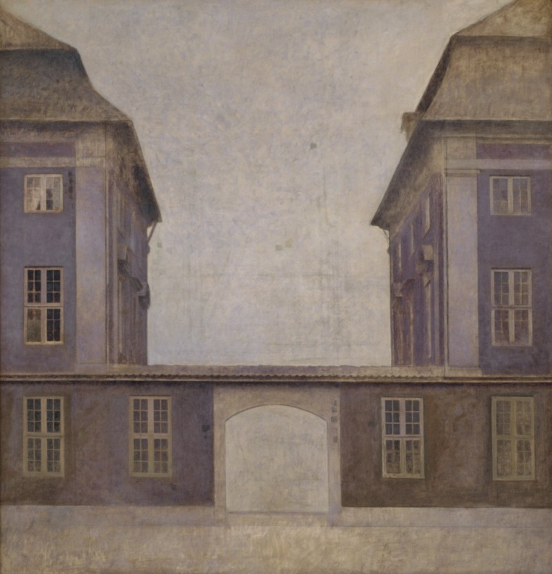 Vilhelm Hammershøi. The Buildings of the Asiatic Company, Seen from  St. Annæ Street, Copenhagen