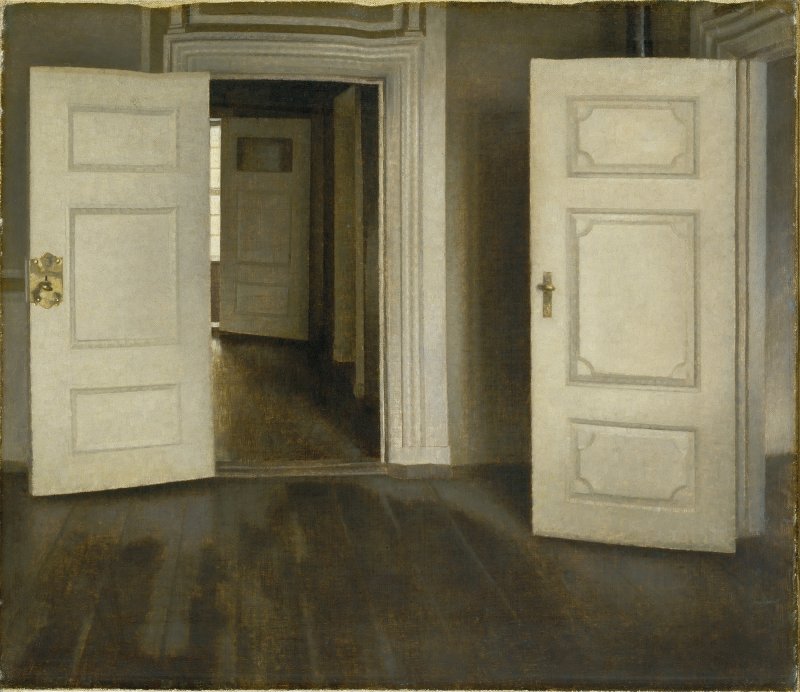 Vilhelm Hammershøi. Open Doors