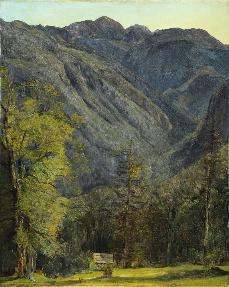 El Schönberg visto desde Hoisernradalpe. Ferdinand Georg Waldmüller