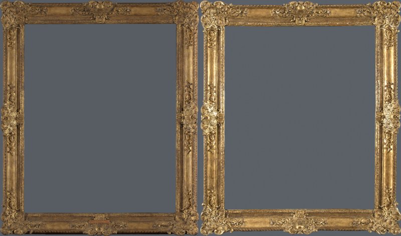 Comparative view of the restoration of the frame of Rubens’ painting, “Venus and Cupid”
