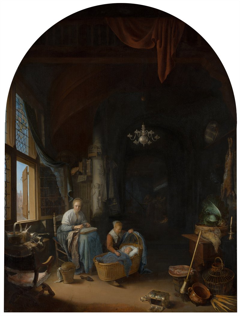 Gerrit Dou, La joven madre Gerrit Dou, La joven madre