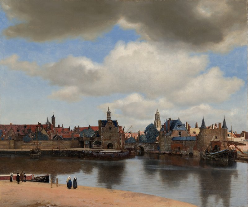 Johannes Vermeer. Vista de Delft, h. 1660-1661. Mauritshuis, La Haya Johannes Vermeer. Vista de Delft, h. 1660-1661. Mauritshuis, La Haya