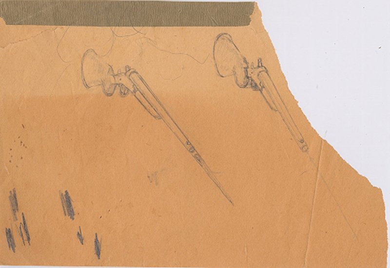 Sin título. Material preparatorio para la pintura “Un segundo antes del despertar de un sueño provocado por el vuelo de una abeja alrededor de una granada” Sin título. Material preparatorio para la pintura “Un segundo antes del despertar de un sueño provocado por el vuelo de una abeja alrededor de una granada”