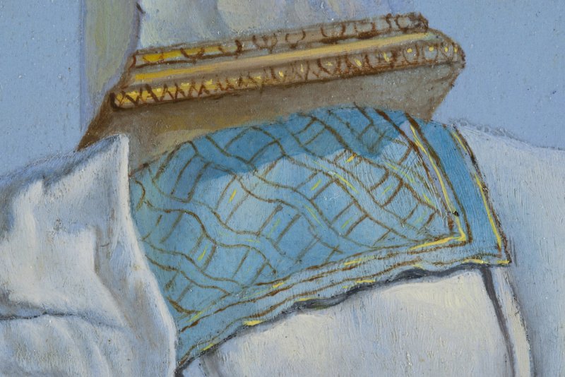 Detalle de la obra de Dalí “Un segundo antes del despertar de un sueño provocado por el vuelo de una abeja alrededor de una granada”