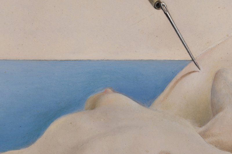 Detalle de la figura femenina identificada como Gala.