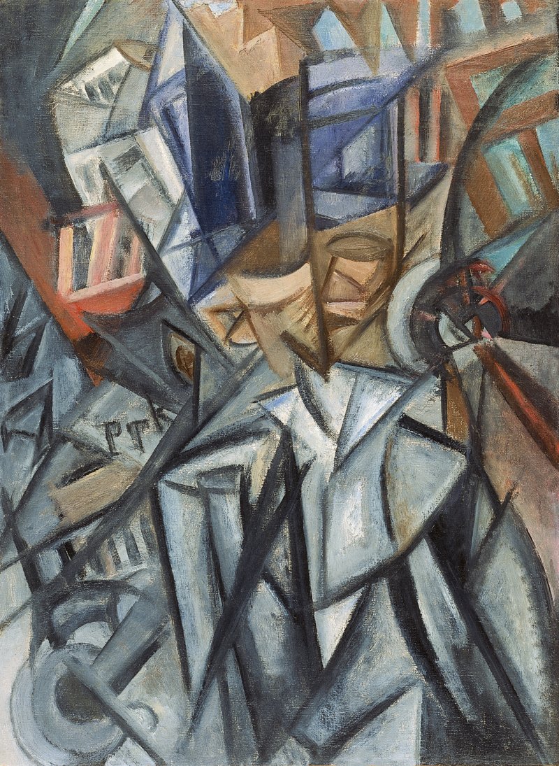 Man on the Street (Analysis of Volumes). Hombre en la calle (Análisis de volúmenes), 1913