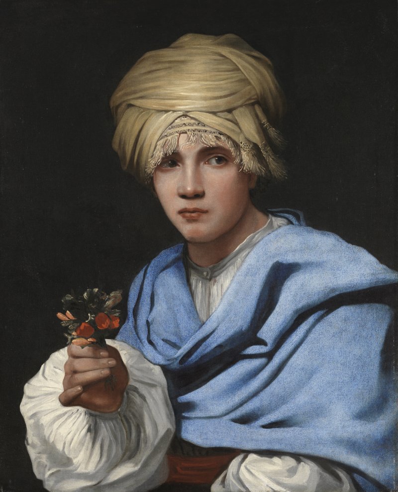 Muchacho con turbante y un ramillete de flores. Michiel Sweerts