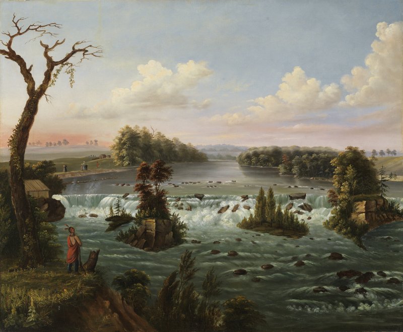 Las cataratas de San Antonio, Alto Mississippi. Henry Lewis