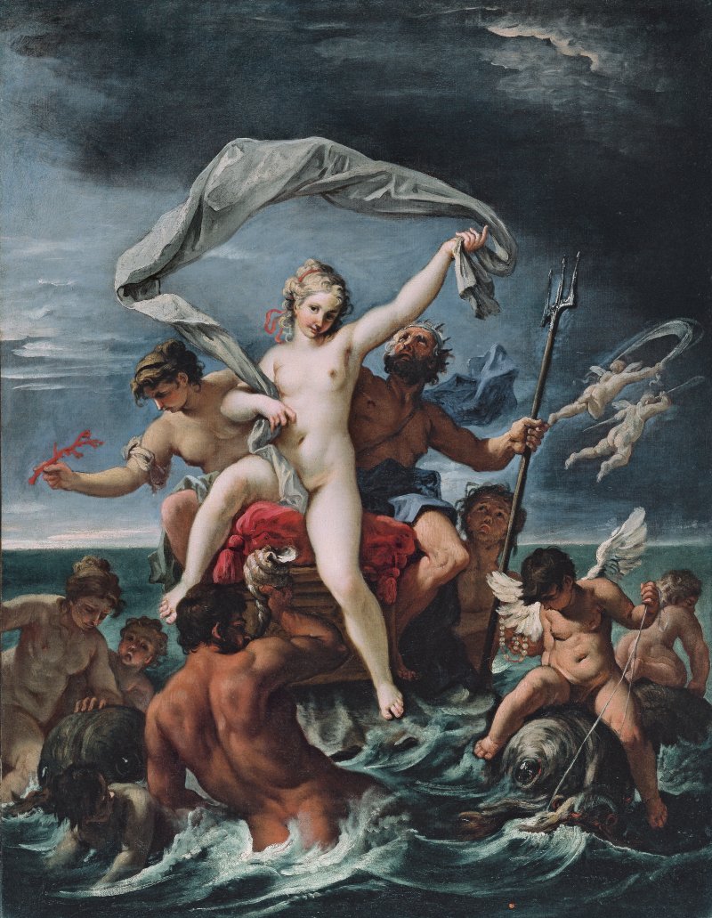 Neptune and Amphitrite. Neptuno y Anfitrite, c. 1691-1694