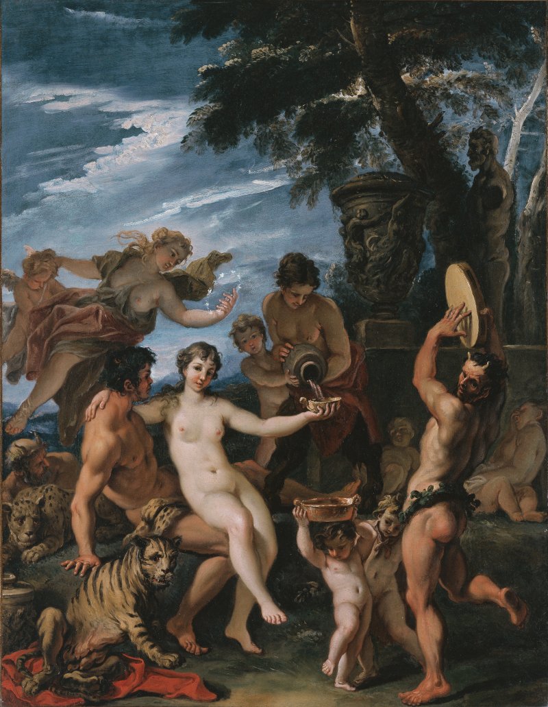 Bacchus and Ariadne. Baco y Ariadna, c. 1691-1694
