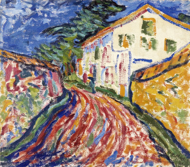 Casa en Dangast (La casa blanca). Erich Heckel Casa en Dangast (La casa blanca). Erich Heckel