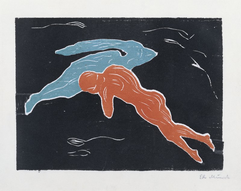 Encuentro en el espacio. Edvard Munch