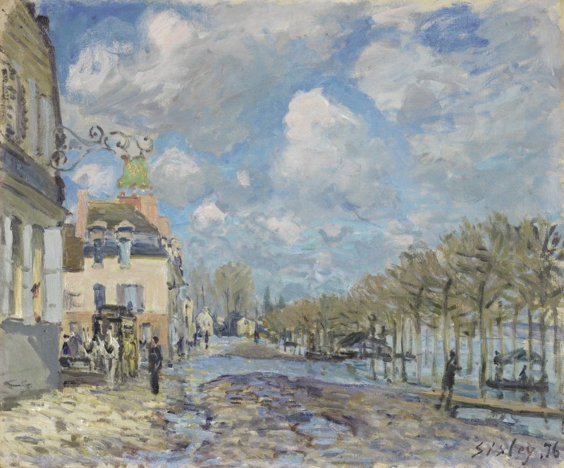 La inundación en Port-Marly. Alfred Sisley