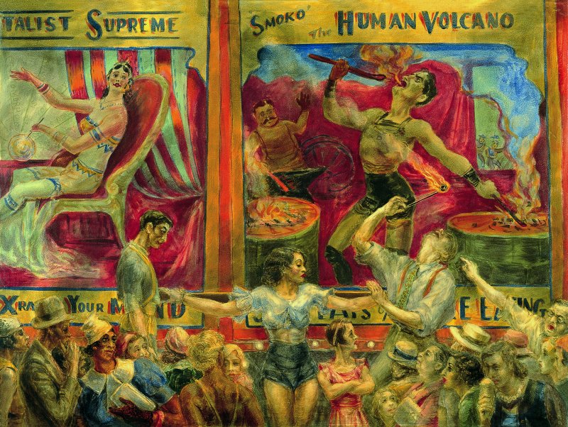 Smoko. El volcán humano. Reginald Marsh