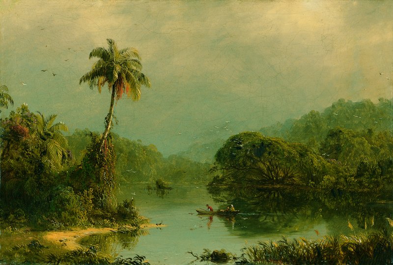Paisaje tropical. Frederic Edwin Church