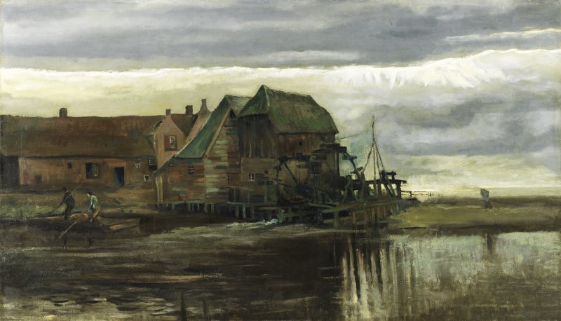 Watermill at Gennep. Molino de agua en Gennep, 1884