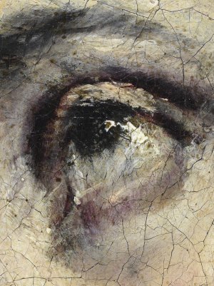 Detalle en macrofotografía de la obra “Cristo abrazando la cruz” c.1587‐1596, de El Greco