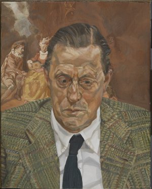 Retrato de hombre (Barón H. H. Thyssen-Bornemisza). Lucian Freud Retrato de hombre (Barón H. H. Thyssen-Bornemisza). Lucian Freud