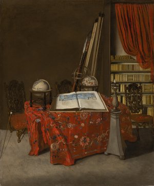 Rincón de una biblioteca. Jan Jansz. van der Heyden Rincón de una biblioteca. Jan Jansz. van der Heyden