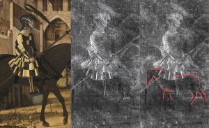 Comparativa de la imagen visible y la imagen radiográfica