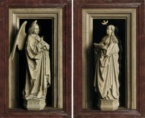 Jan van Eyck. Díptico de la Anunciación Jan van Eyck. Díptico de la Anunciación