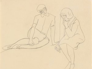 Gabriele Münter. On the Sofa