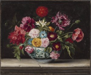 Porcelana china con flores. Jacques Linard