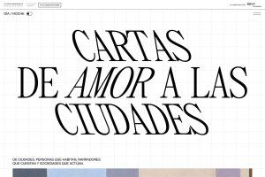 Documental web "Cartas de amor a las ciudades" Documental web "Cartas de amor a las ciudades"