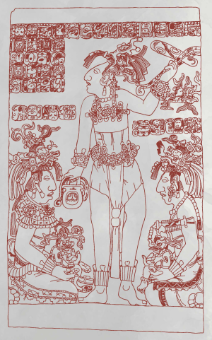 Ilustración del panel de Dumbarton Oaks