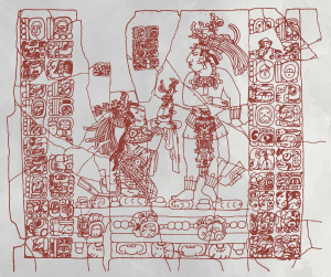 Ilustración Tablero del templo XIV