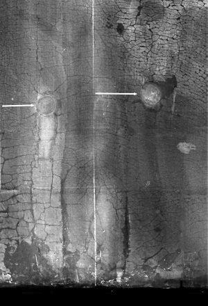 Detalle de la radiografía de la obra de Pier Francesco Foschi “Retrato de una dama”